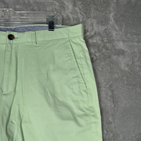 Brooks Brothers Shorts Mens 35 Green Preppy Casual Summer Neutral Minimalist - Picture 4 of 8